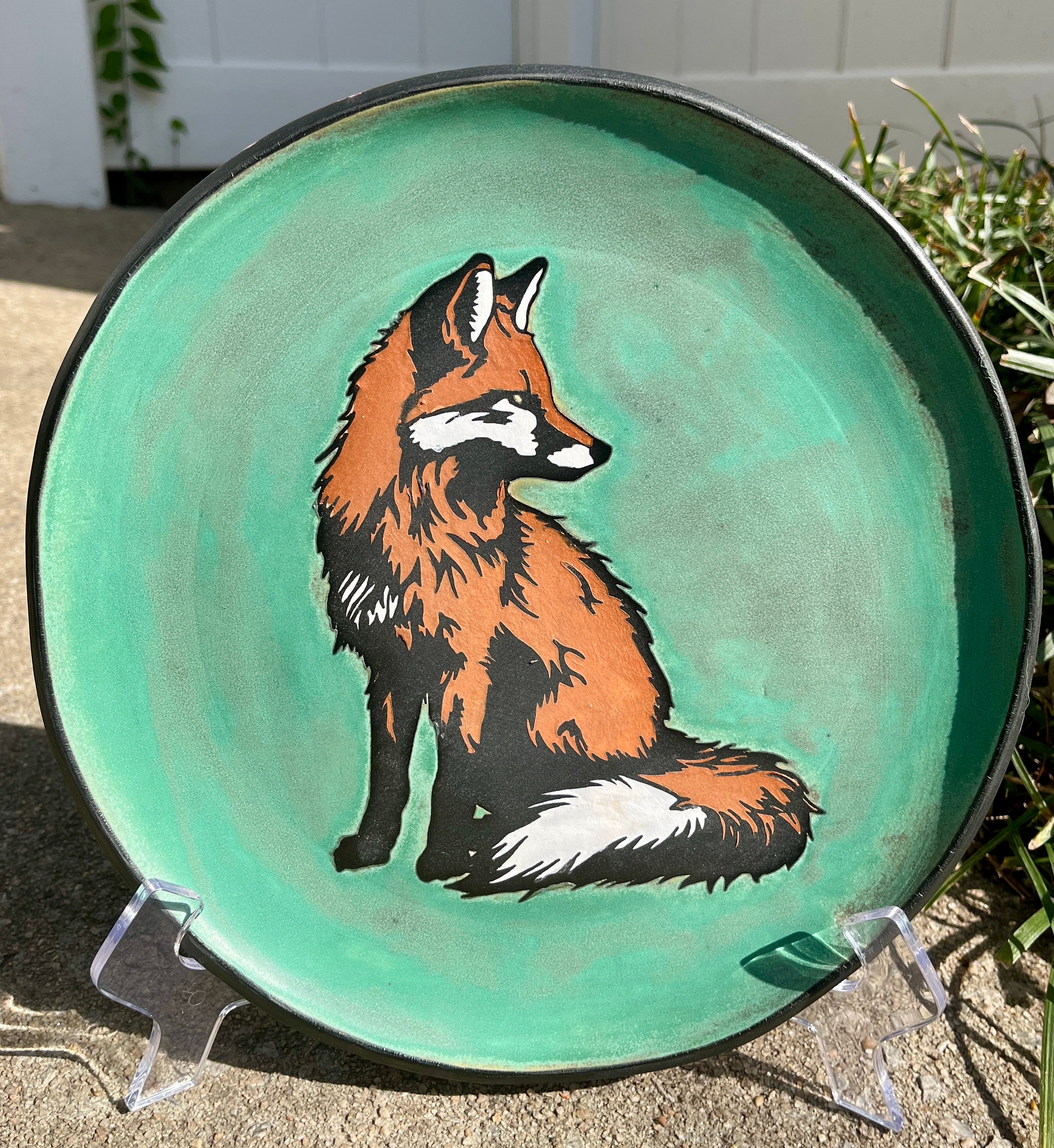 The Red Fox Plate: A Copper Sentinel